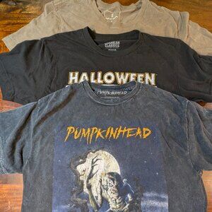 Pumpkinhead Horror Film 2012 3 lot of T Shirts Halloween black Sz. L